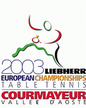 a 2003.vi asztalitenisz Eurpa-bajnoksg hivatalos honlapja